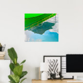 Bezienswaardigheden van een Maltese boot in Sliema Poster (Thuiskantoor)