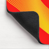 Bézier-curven - Amber op Rood Muismat (Hoek)