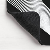 Bézier-curven - Wit op Zwart Muismat (Hoek)