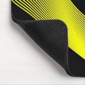 Bézier Curves - Geel op Zwart Muismat (Hoek)