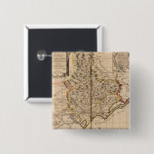 Beziers France Vierkante Button 5,1 Cm (Voorkant /achterkant)