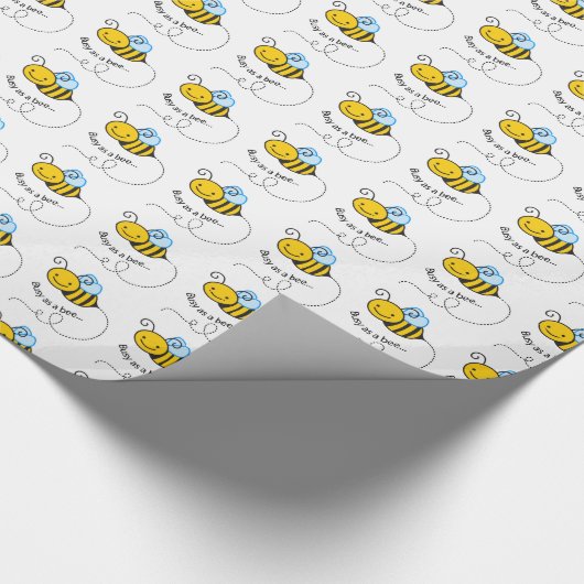 Bezig als bijen cadeaupapier (Hoek)