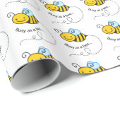 Bezig als bijen cadeaupapier (Rol Hoek)