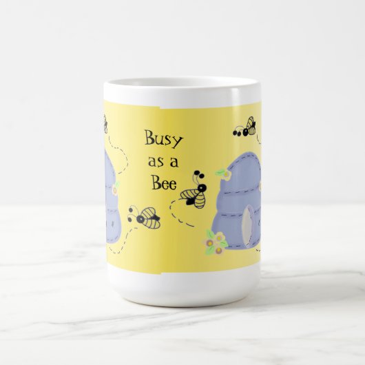 Bezig als bijen koffiemok (Center)