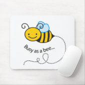 Bezig als bijen muismat (Met muis)