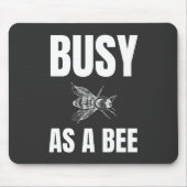 Bezig als bijen muismat (Voorkant)