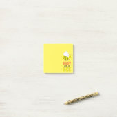 Bezig als bijen post-it® notes (Op bureau)