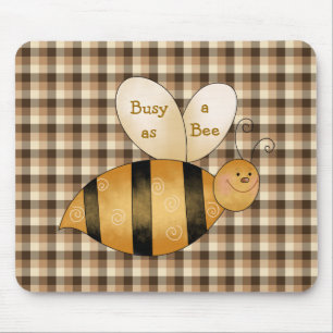 Bezig als een Bee Fun Mousepad Muismat