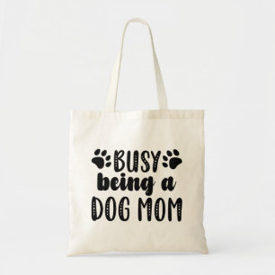 Bezig als een hond mama tote bag