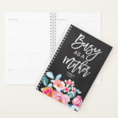 Bezig Als Een Moeder Motiverend Bericht Bloemenkri Planner (Display)