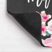 Bezig als Moeder Motivatie Bericht Floral Chalk Muismat (Hoek)