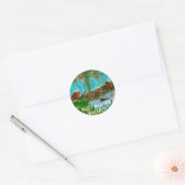 BEZIG BEAVER KINDER geschenkartikelen Ronde Sticker (Envelop)