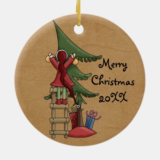 Bezig bij het Ornament Noordpool Keepomwille (Achterkant)