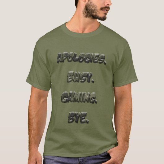 Bezig gamen T-shirt - Cadeau voor gamers (Voorkant)
