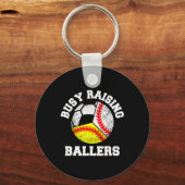 Bezig Llers Opvoeden Funny Sell Softll Voetbalmoed Sleutelhanger (Voorkant)