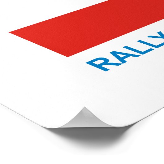 Bezig meerderheidsposter poster (Hoek)