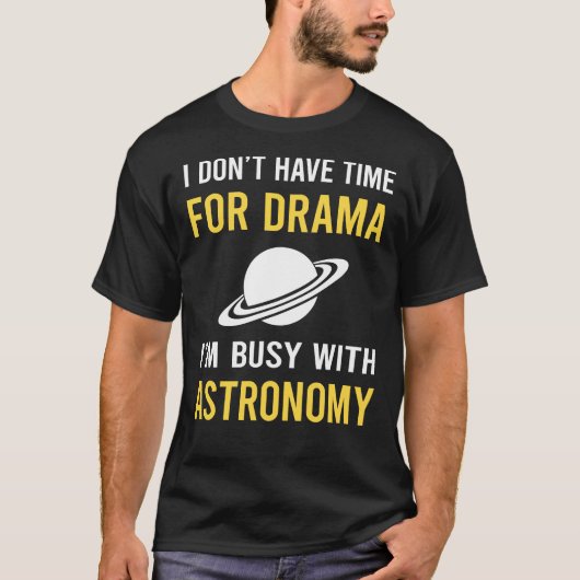 Bezig met astronomie t-shirt (Voorkant)