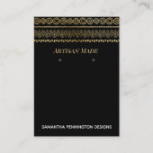 Bezig met behalen van Bohemian Gold Border Visitekaartje (Voorkant)