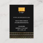 Bezig met behalen van Bohemian Gold Border Visitekaartje (Achterkant)