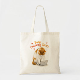Bezig met bestellen van lekkers Grappige oranje ka Tote Bag