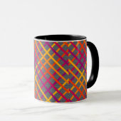 Bezig met Bright Stripes Mok (Voorkant rechts)