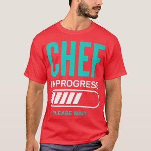Bezig met Chef-koken Een ogenblik geduld met koken T-shirt
