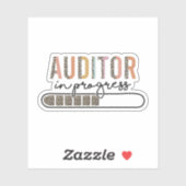 Bezig met controleren, toekomstig accountantscadea sticker (Vel)