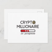 Bezig met Crypto Millionaire Briefkaart (Voorkant / Achterkant)