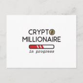 Bezig met Crypto Millionaire Briefkaart (Voorkant)