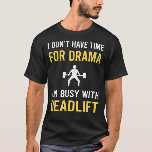 Bezig met deadlift t-shirt (Voorkant)