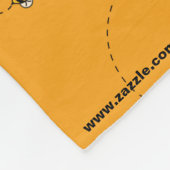 Bezig met een bijengele vlinderbank fleece deken (Hoek)