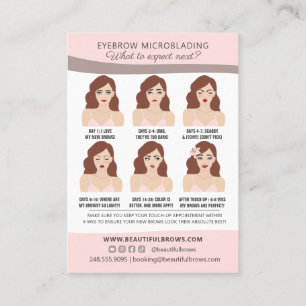 Bezig met Eyebrow Microblading Aftercare & Appoint Visitekaartje