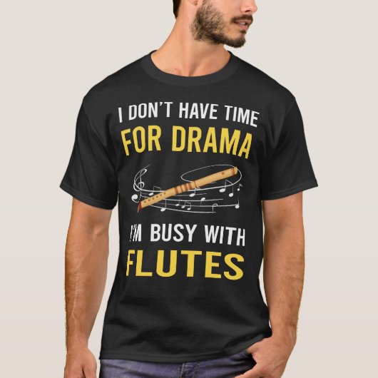 Bezig met fluit t-shirt (Voorkant)