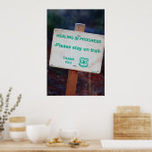 Bezig met genezen poster (Keuken)