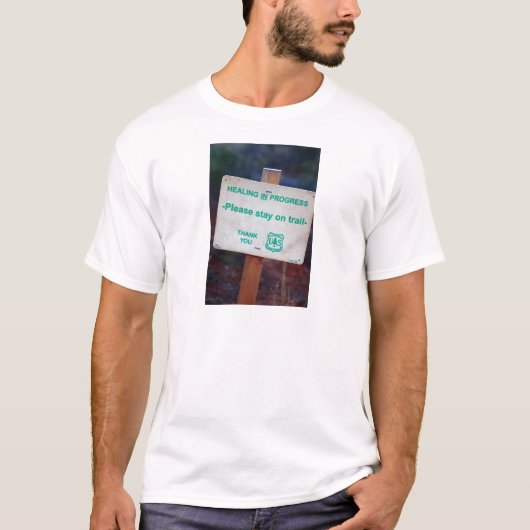 Bezig met genezen t-shirt (Voorkant)