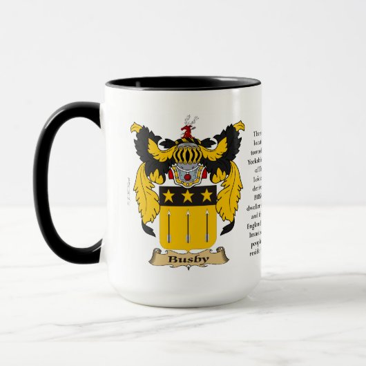 Bezig met gezinskolf van wapens mok (Links)