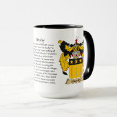 Bezig met gezinskolf van wapens mok (Voorkant rechts)