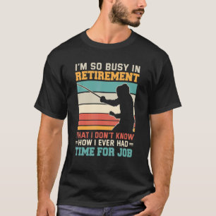 Bezig met het afschermen van gepensioneerde fencer t-shirt
