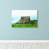 Bezig met het bekijken van betere dagen canvas afdruk (Insitu (Houten vloer))