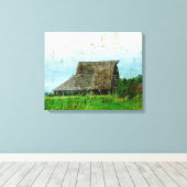 Bezig met het bekijken van betere dagen canvas afdruk (Insitu (Houten vloer))