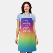 Bezig met het bouwen van mijn Creative EMPIRE Rain Schort (Gedragen)