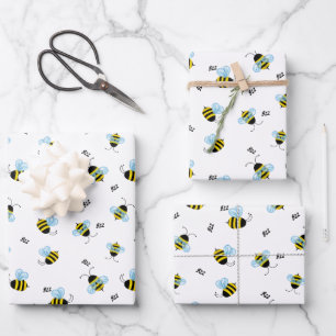 Bezig met het kopen van bijen Cute Garden Bug Prin Inpakpapier Vel
