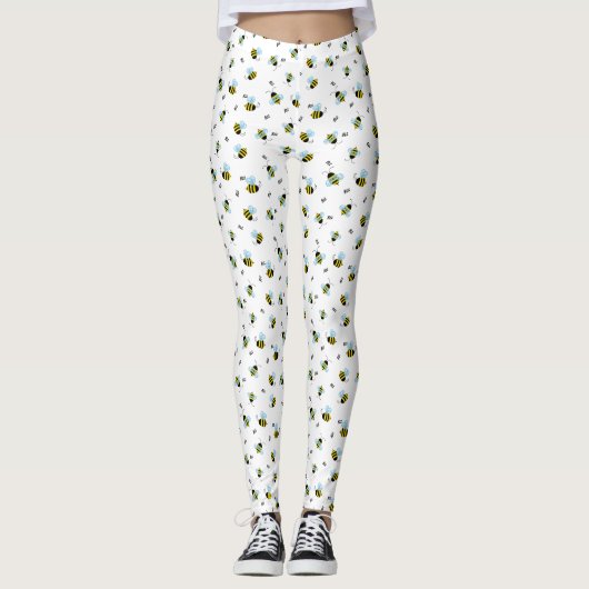 Bezig met het kopen van bijen Kute Bug Print Leggings (Voorkant)