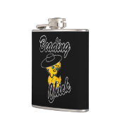 Bezig met het lezen van chick #4 heupfles (Links)