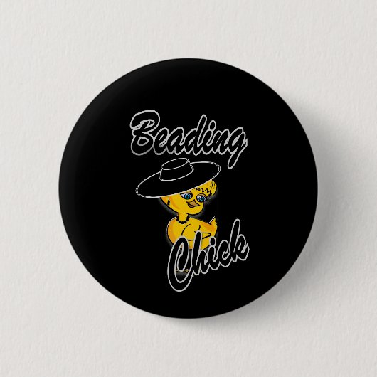 Bezig met het lezen van chick #4 ronde button 5,7 cm (Voorkant)