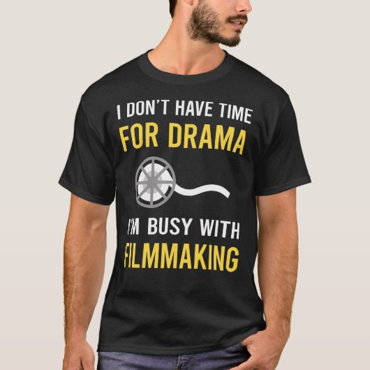 Bezig met het maken van films t-shirt (Voorkant)