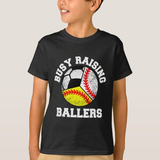 Bezig met het opvoeden van Ballers Funny Baseball T-shirt (Voorkant)