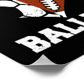 Bezig met het opvoeden van Byllers Voetbal Footbyl Poster (Hoek)