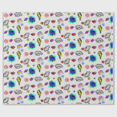 Bezig met inpakpapier (Vlak)