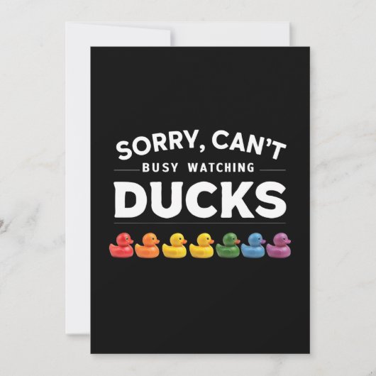 Bezig met kijken Ducks Rubber Duck Design Kaart (Voorkant)